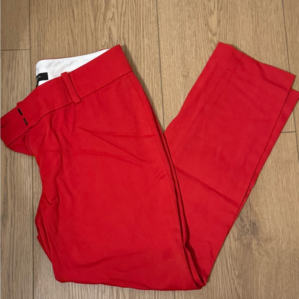 Ann Taylor Women's Bright Red Cropped Pants